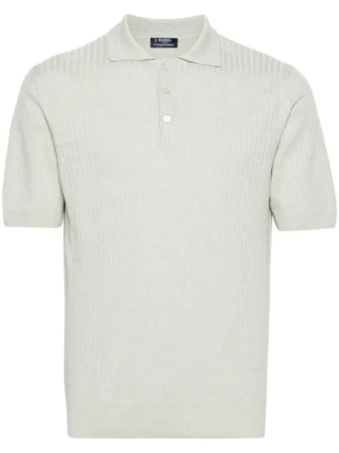 Barba polo nervuré en lin