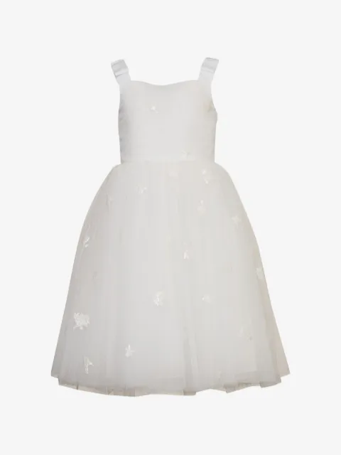 Simonetta detail-emboridered dress