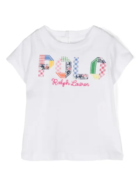 POLO RALPH LAUREN KIDS logo-embroidered cotton T-shirt