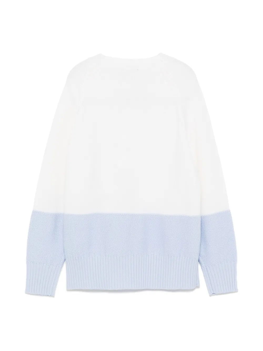 Fendi Kids Intarsia gebreide trui met logo Beige