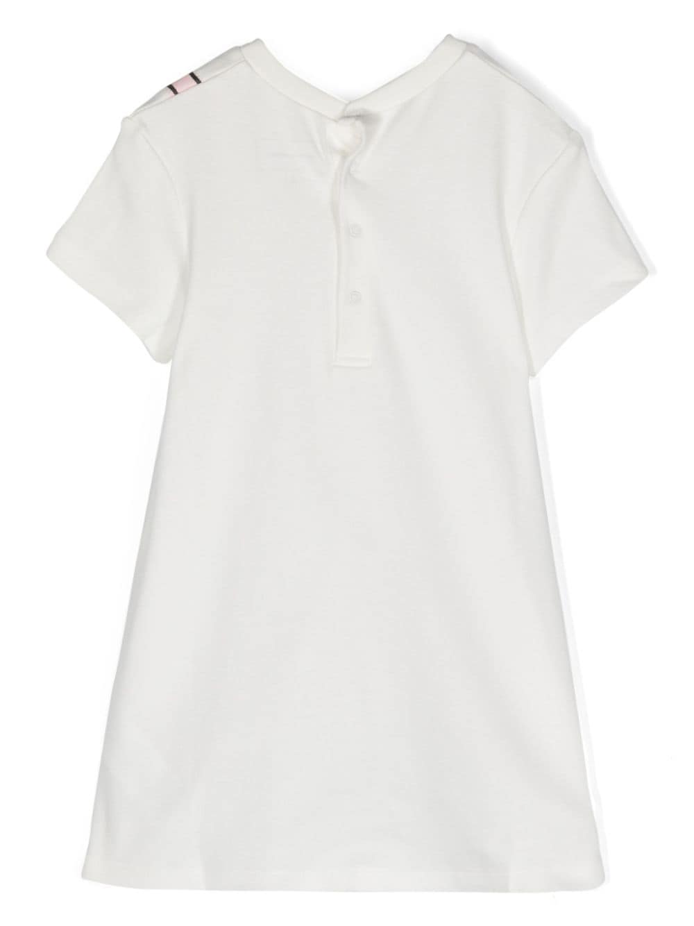 Marc Jacobs Kids logo-print cotton dress - Wit