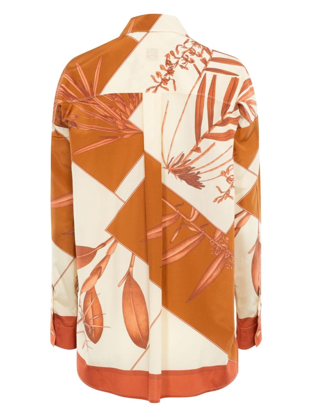 LOEWE Zijden blouse met print - Oranje