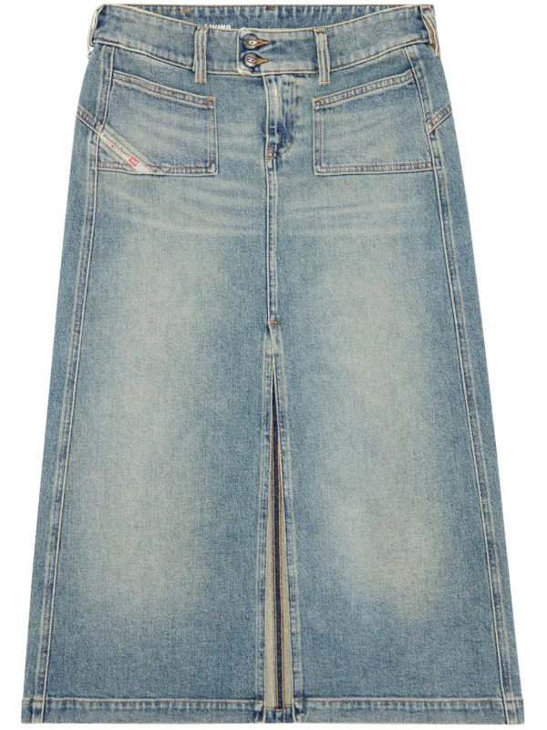 【関税&送料込】Diesel Gonna Midi In Denim Gonna midi in denim Rehab Donna | Blu | Diesel