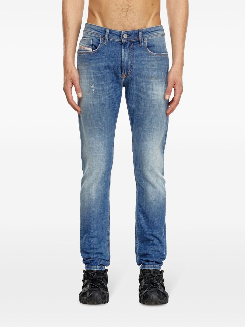 Shop Diesel 1979 Sleenker 0grdf Jeans In Blue