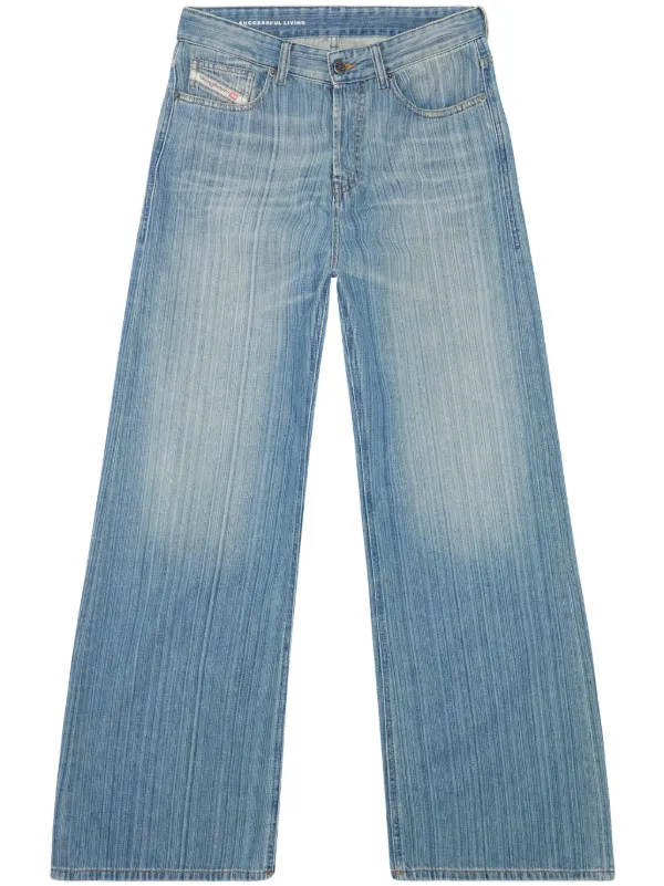 Diesel 1996 D-Sire low-rise wide-leg Jeans | Blue | FARFETCH IN