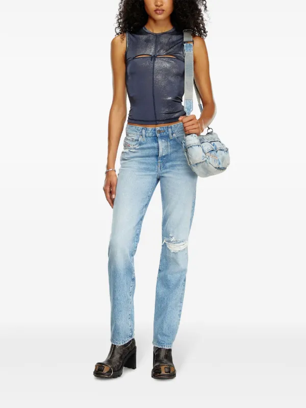 DIESEL ◆デニム｜Straight Jeans 1989 D-Mine 0cbcz Diesel 1989 D-Mine straight-leg Jeans | Blue | FARFETCH