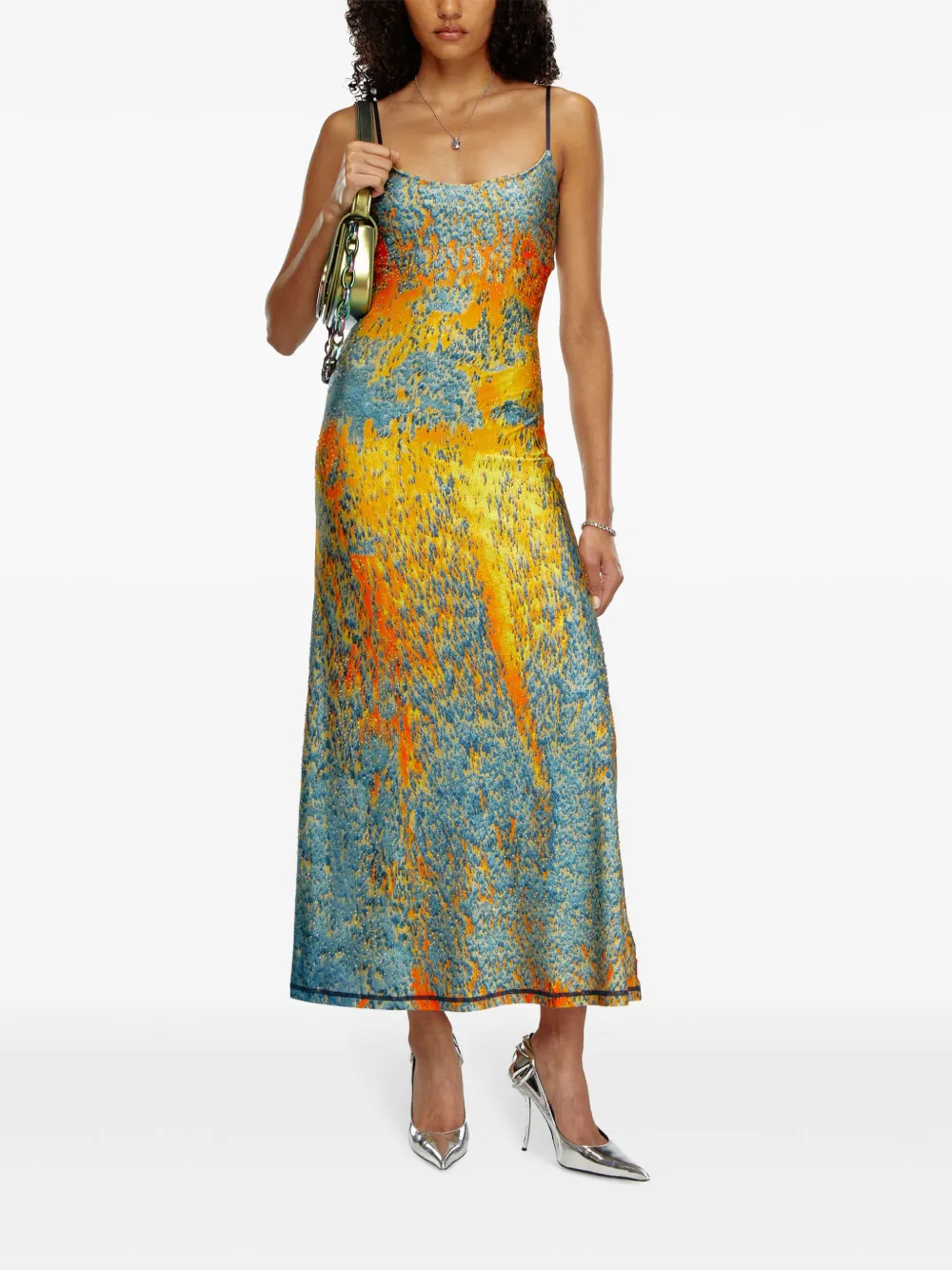 Diesel D-Amour maxi dress - Blauw