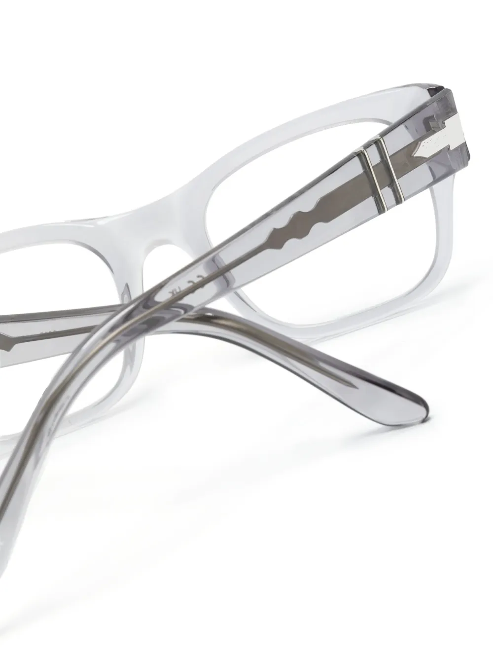Persol Transparent Square-frame Glasses In Grey