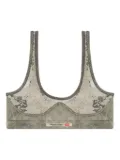 Diesel Lace Denim Bralette - Grey