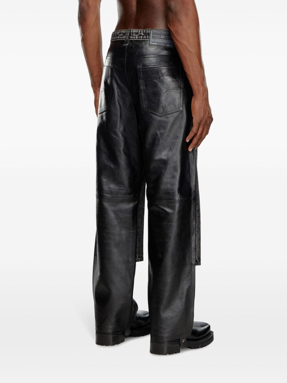 Shop Diesel P-bretch Straight-leg Jeans In Black