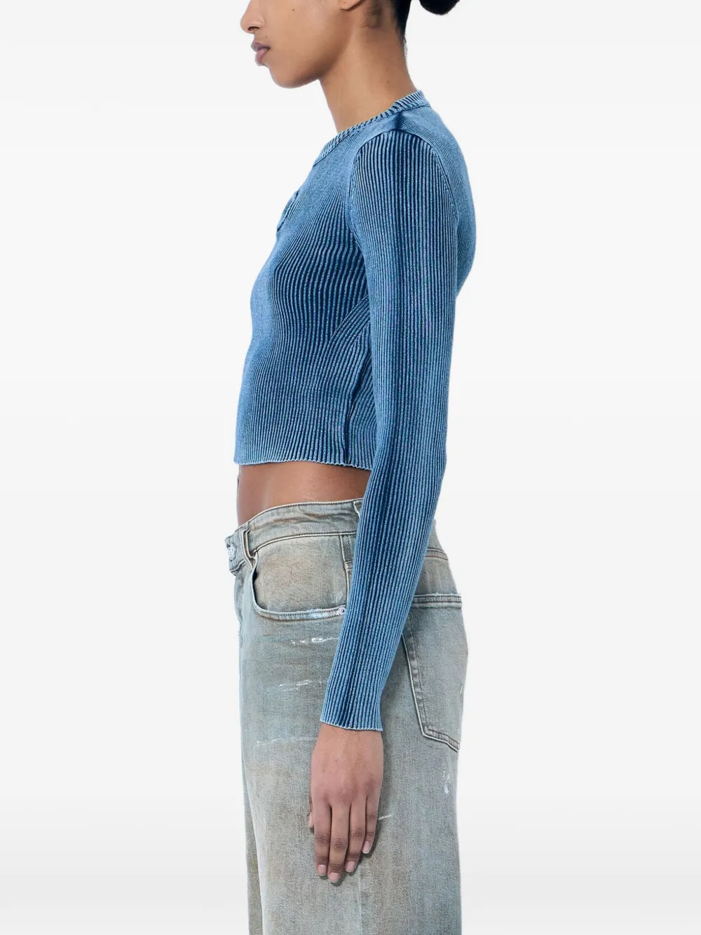  Diesel Top M-anchor-a Con Aberturas - Azul 