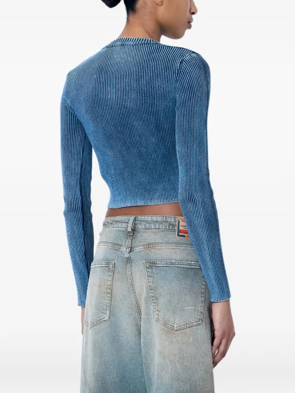 DIESEL デニムブルー トップス Diesel M-Anchor-A カットアウト トップ | ブルー | FARFETCH JP