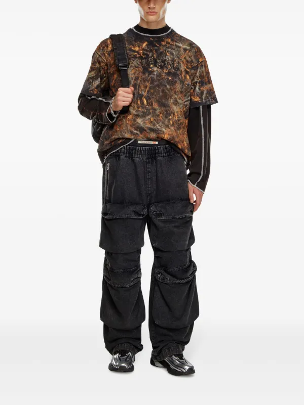 Diesel D-Beartson straight-leg Jeans | Black | FARFETCH IN