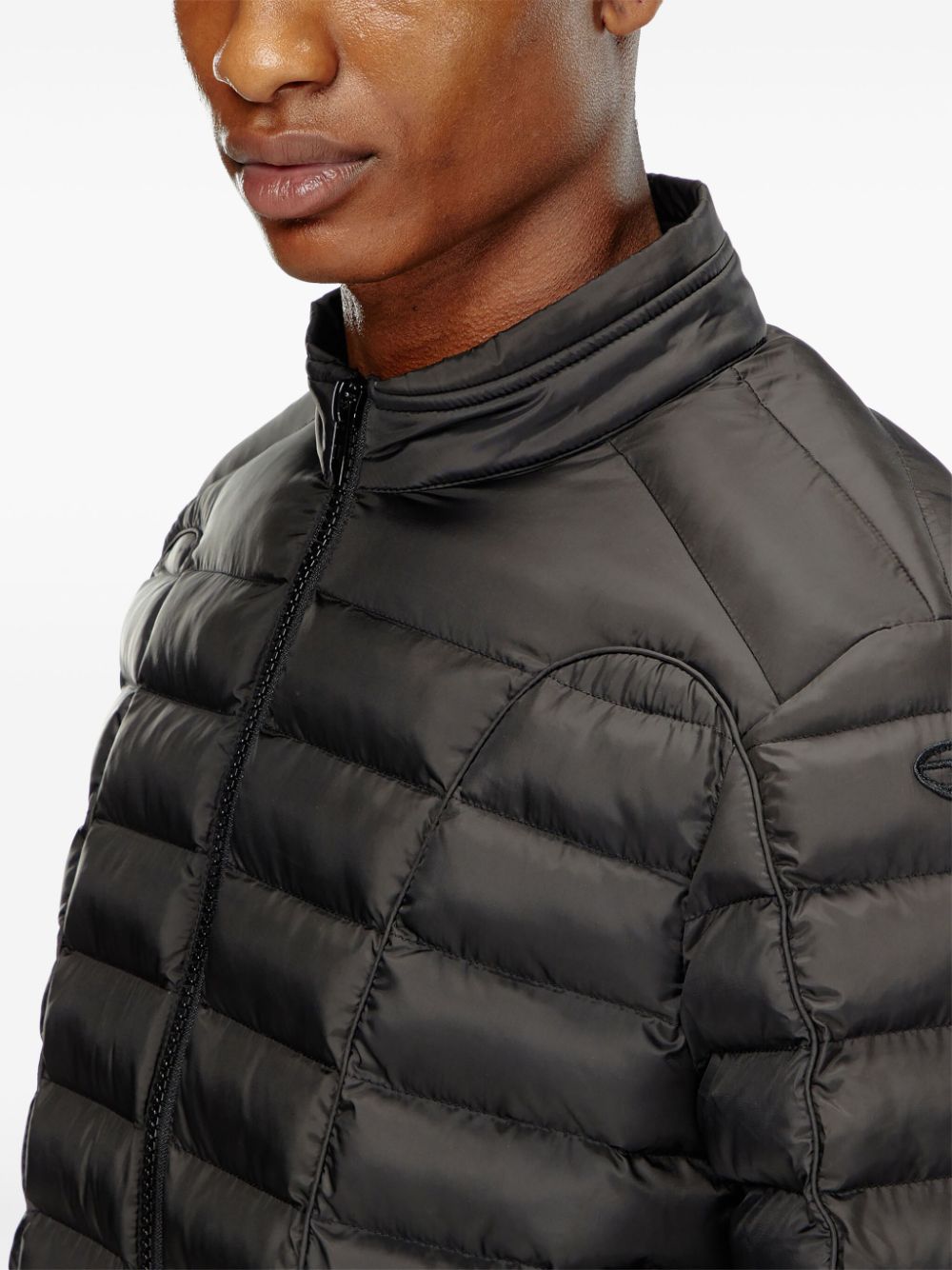 Diesel quilted mock neck jacket Men