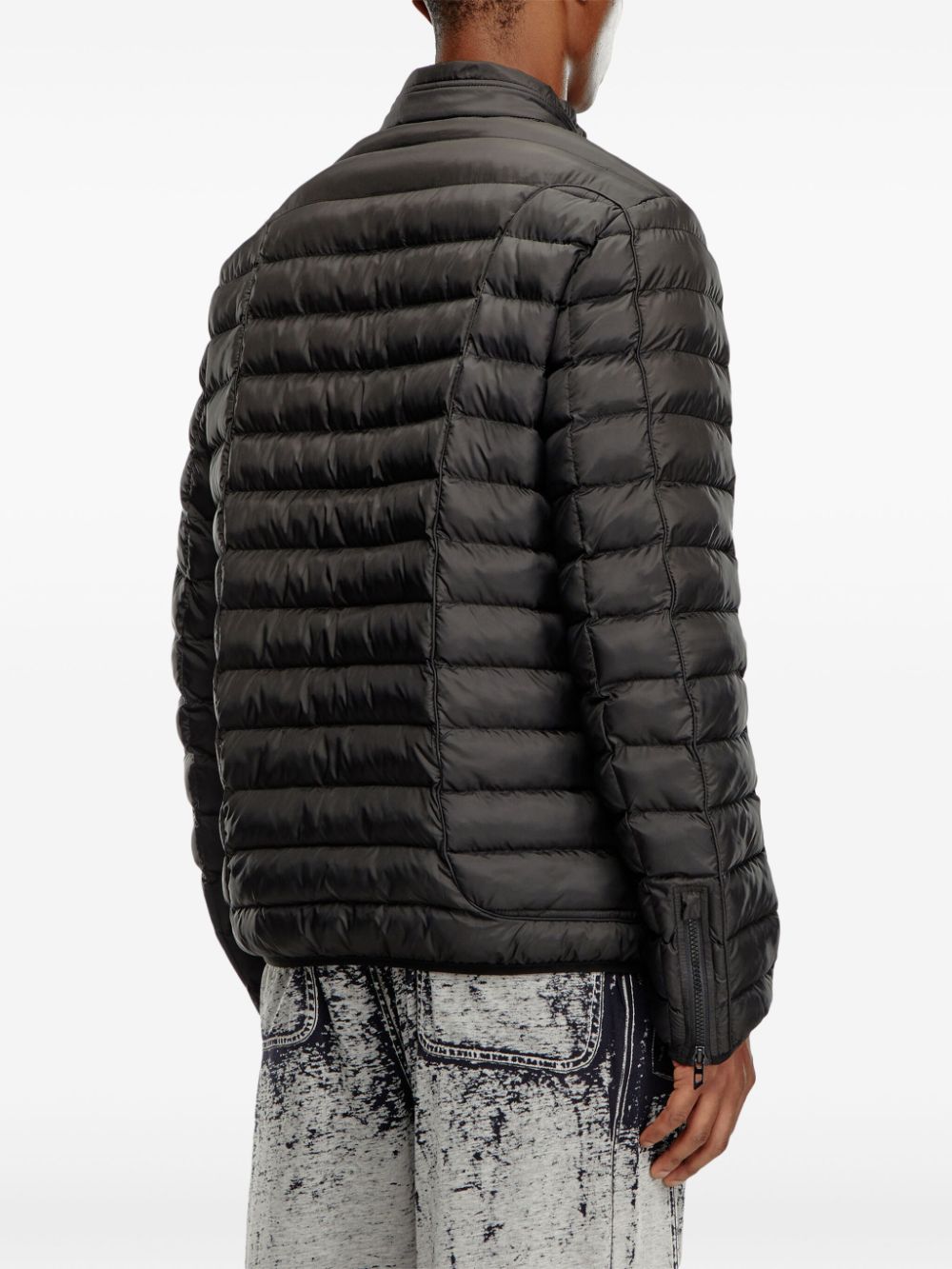 Diesel quilted mock neck jacket Men