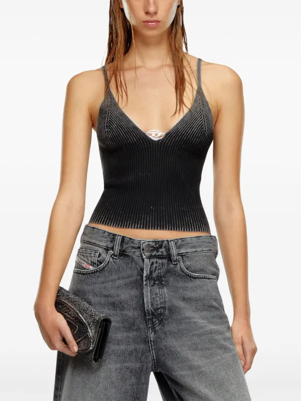 Diesel M-Laila organic-cotton Tank Top | Black | FARFETCH
