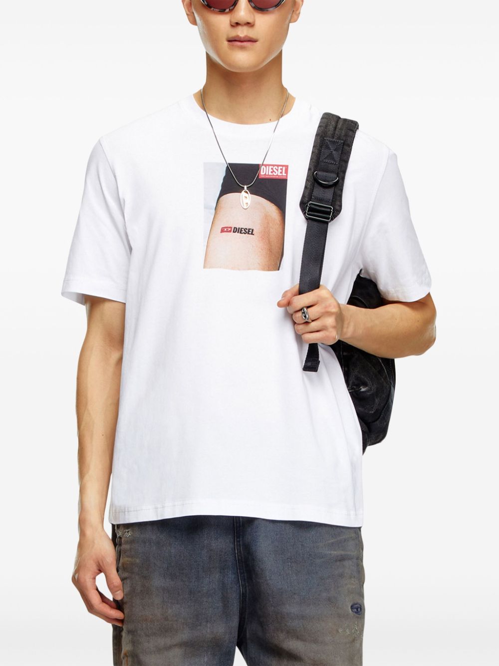 Diesel T-Adjust-K19 photograph-print T-shirt Men