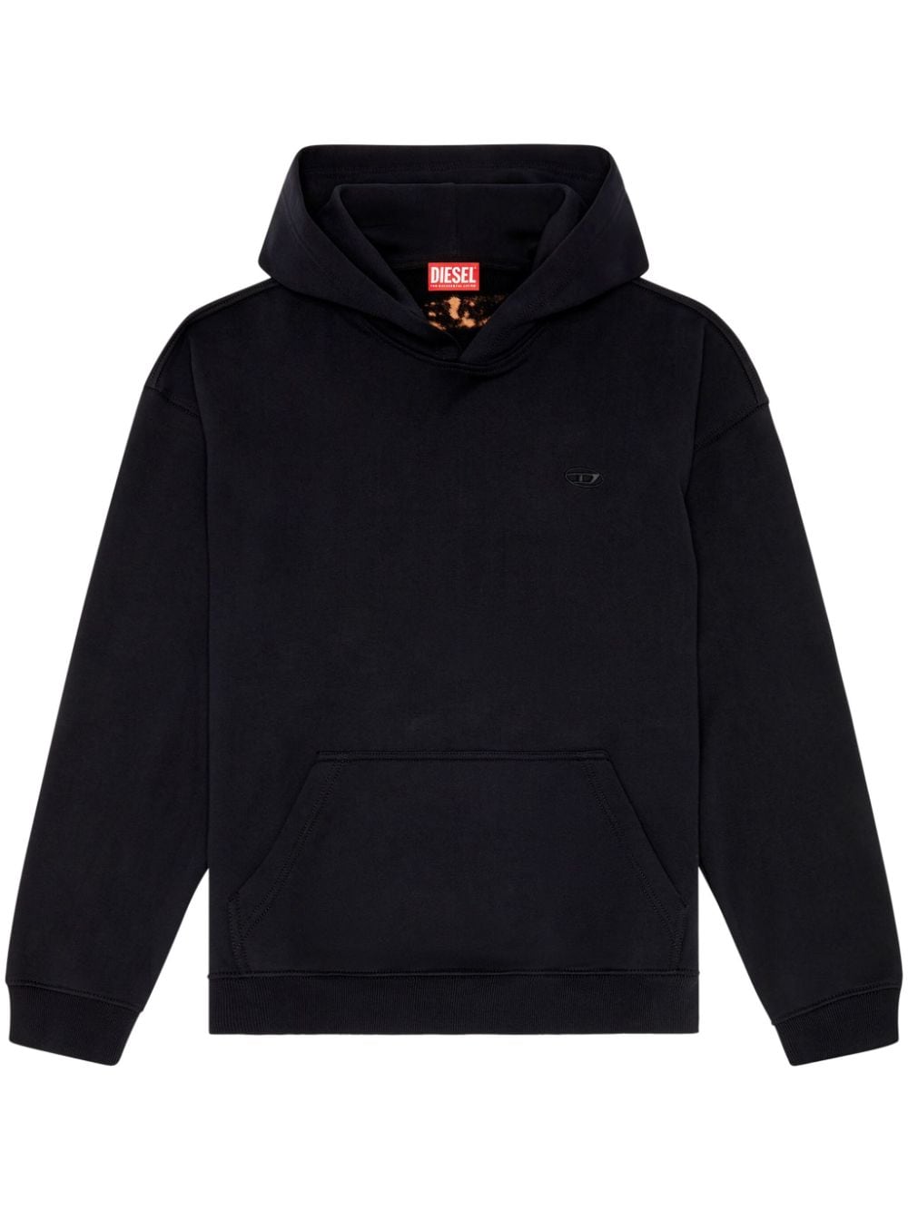 Diesel S-Boxt-Hood katoenen hoodie Zwart