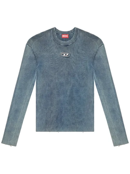 Haut nervuré à logo appliqué - Diesel - Modalova