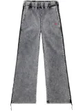 Diesel elasticated-waist straight-leg trousers - Grey