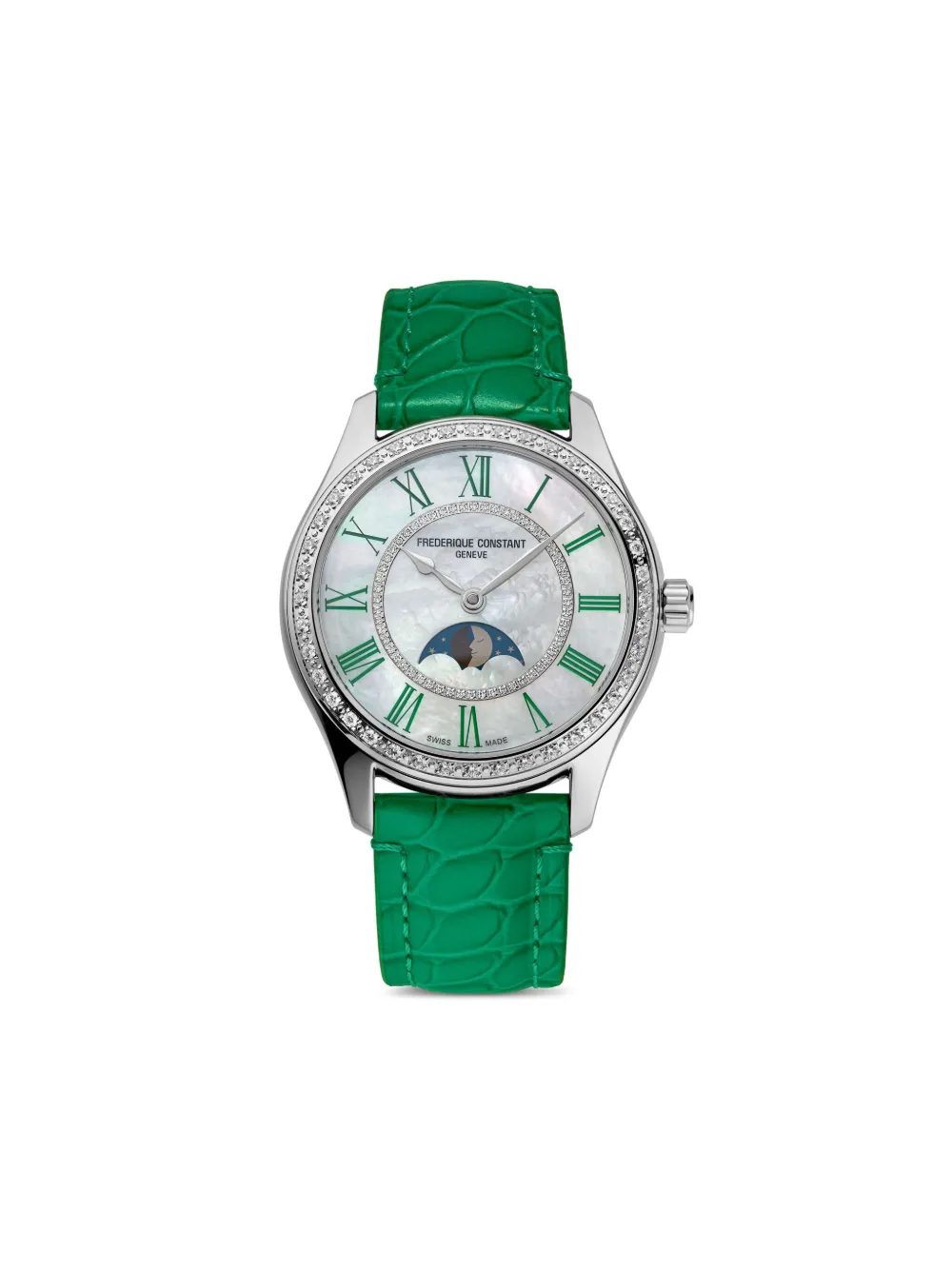Frederique Constant クラシック エレガンス ルナ 36mm - ホワイト Frederique Constant クラシック エレガンス ルナ 36mm - ホワイト