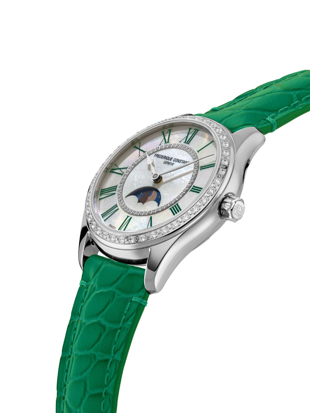 Frederique Constant Elegance Luna 36mm horloge - Wit