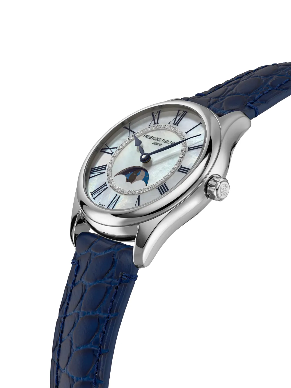 Frederique Constant Elegance Luna 36mm horloge - Wit