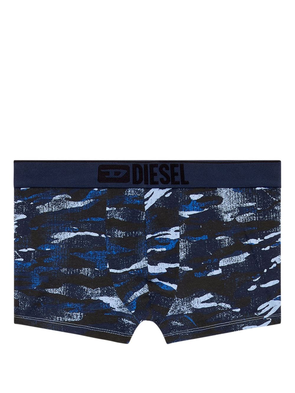 Diesel Damien Camouflage-print Boxers In Blue