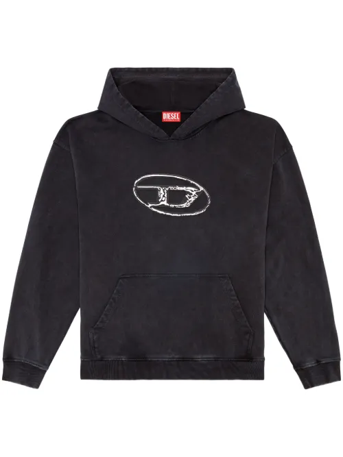 Hoodie à logo imprimé - Diesel - Modalova