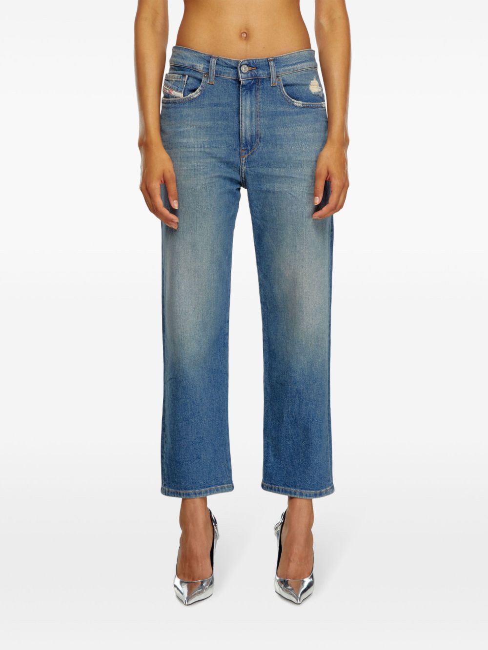 Shop Diesel 2016 D-air Boyfriend Jeans In Blue