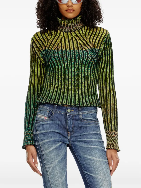 Diesel M Orkid Jumper Green FARFETCH AO