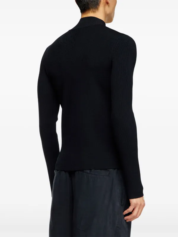Diesel K-Zackary logo-cut-out Jumper | Black | FARFETCH