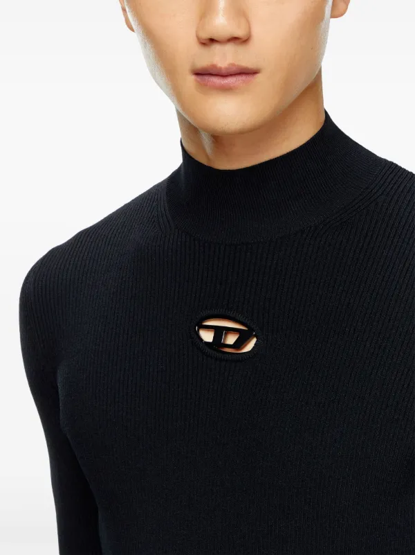 Diesel K-Zackary logo-cut-out Jumper | Black | FARFETCH