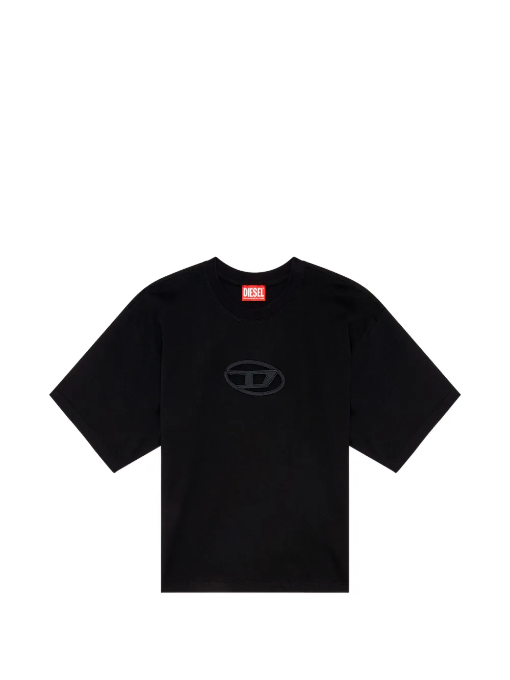 Diesel T-shirt van biologisch katoen Zwart