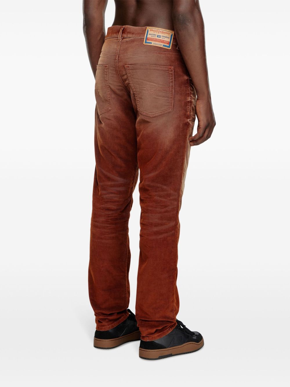 Shop Diesel 2023 D-finitive Tapered Jeans In 红色