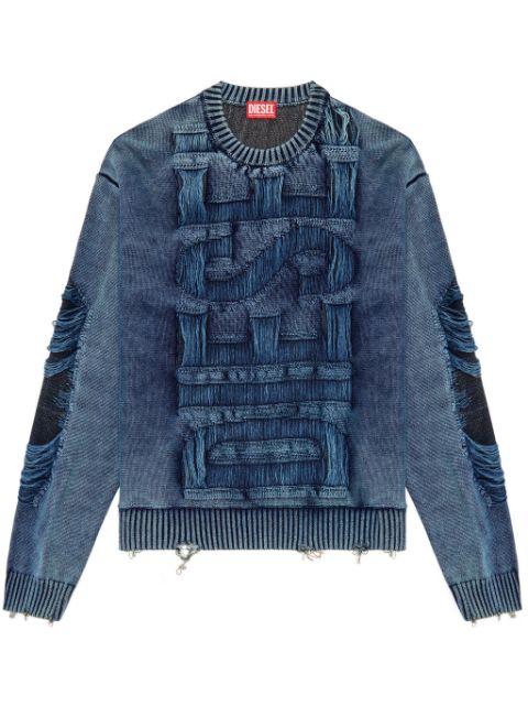 Diesel faded effect knitted jumper Men