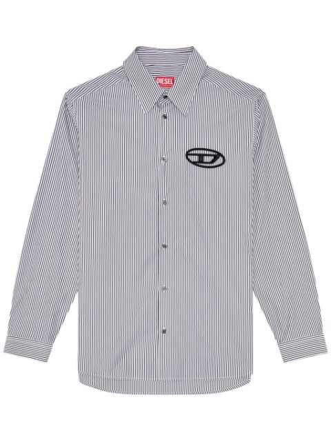 Diesel S-Simply-E striped cotton shirt Men