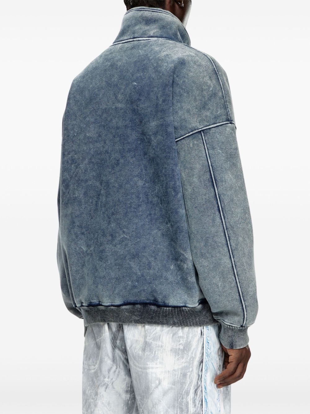 Shop Diesel S-batel Denim Jacket In Blue