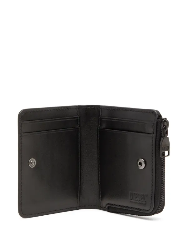 Diesel Holi-D Zipped Card Holder | Black | FARFETCH