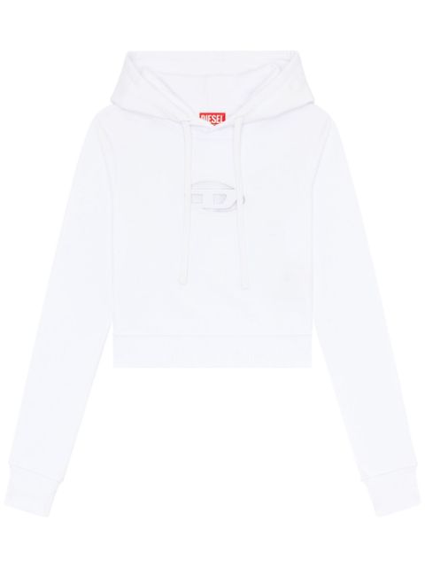 Diesel F-Slimmy logo-plaque hoodie Women