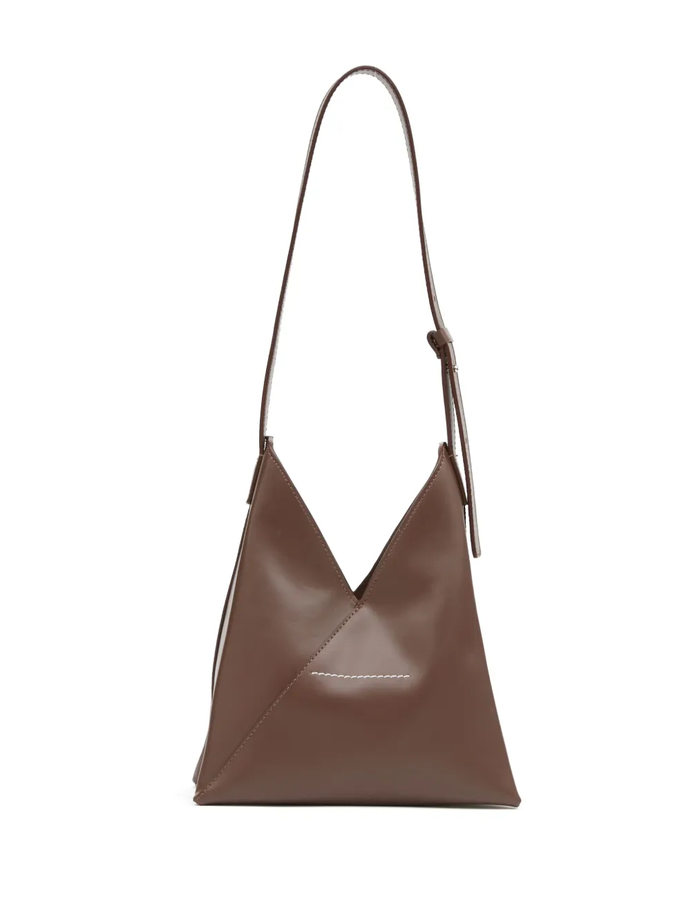 MM6 Maison Margiela Japanese 6 leren schoudertas Bruin