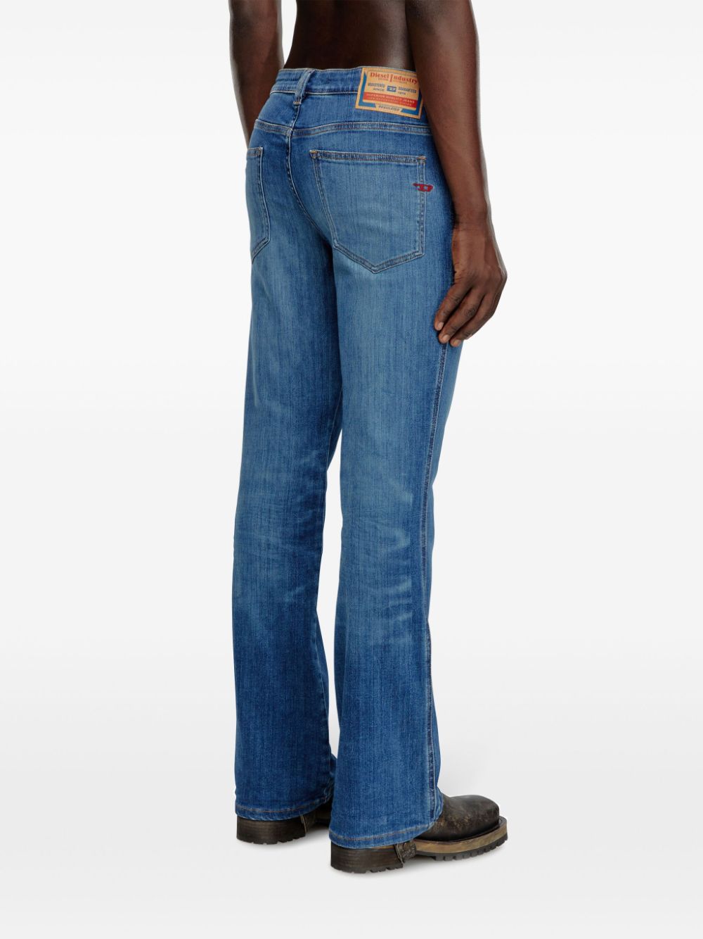 Shop Diesel D-buck Bootcut Jeans In Blue