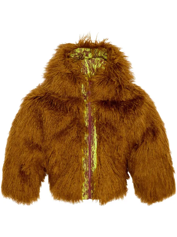 Diesel faux fur coat shop