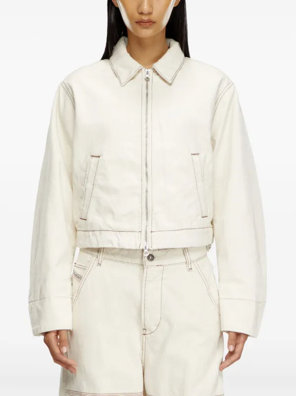 Diesel DE-NOVA デニムジャケット | ホワイト | FARFETCH JP