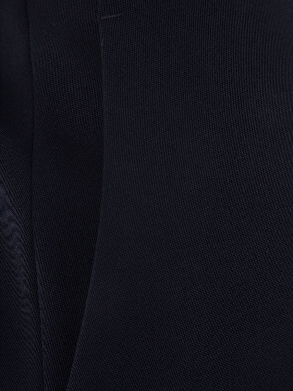 Shop Bottega Veneta Grain De Poudre Tailored Wool Trousers In Blue