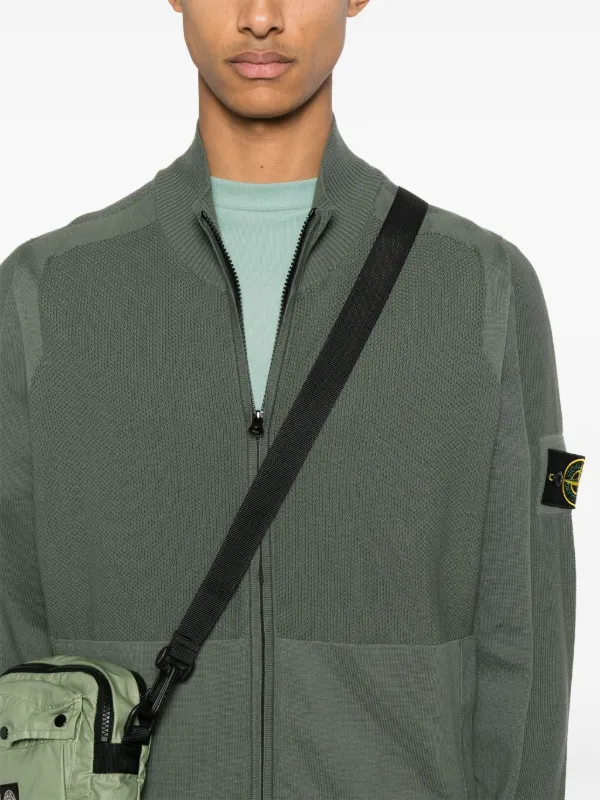 Stone Island コンパスバッジ カーディガン | グリーン Stone Island コンパスバッジ カーディガン | グリーン