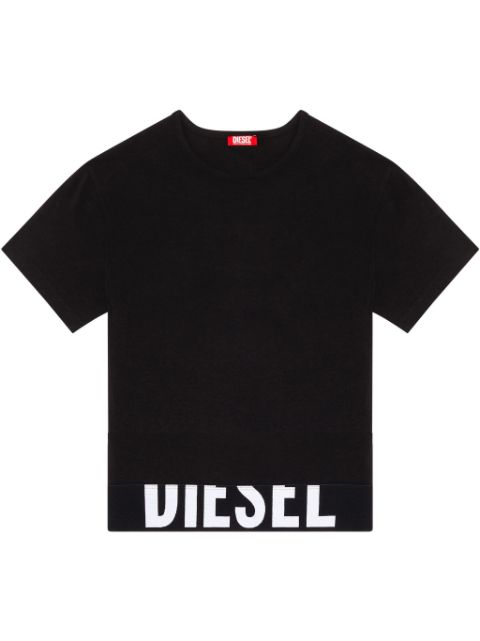 Diesel logo-print cotton T-shirt Women