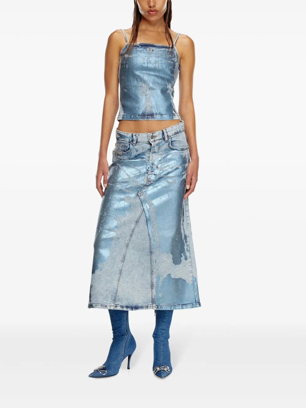 Diesel De-Ila-S metallic top - Blauw
