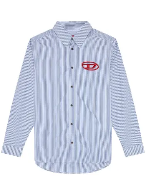 Diesel ストライプ シャツ | ブルー | FARFETCH JP