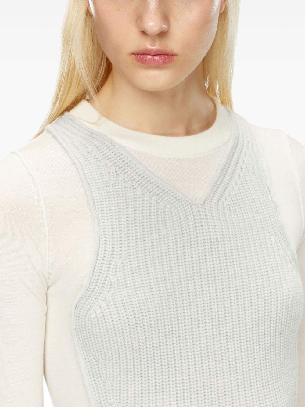 Diesel M-Arena layered wool top Women